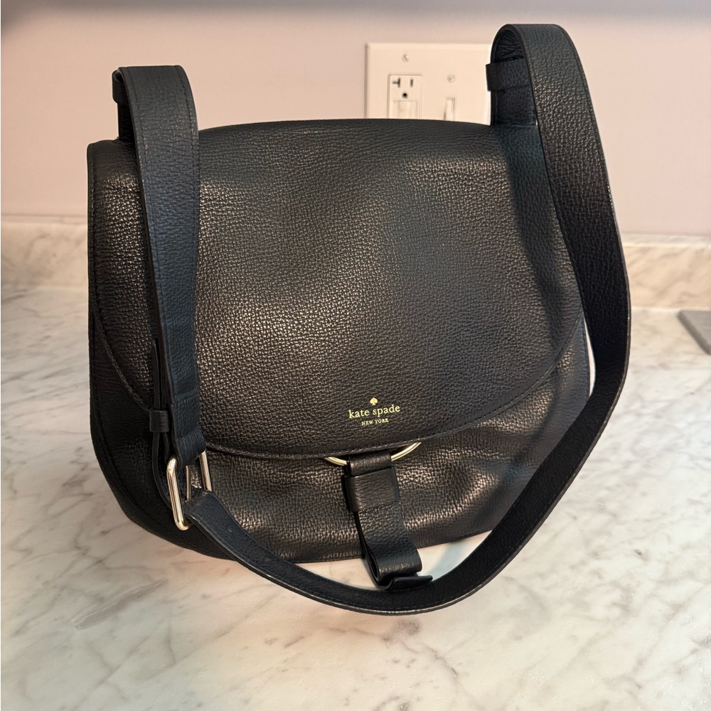 Kate Spade Black Leather Shoulder Bag
